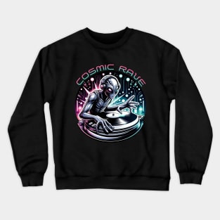 Alien DJ Cosmic Beats Crewneck Sweatshirt